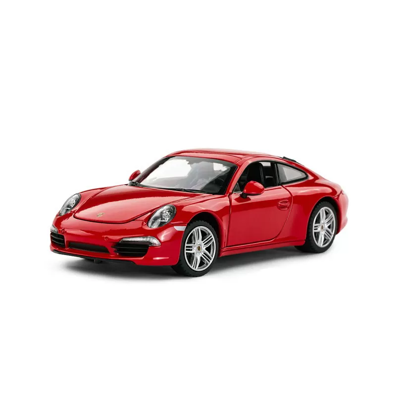 Jucării și Jocuri pentru copii - Masinuta metalica porsche 911 rosu scara 1 la 24, varsta de la 3 ani la +15 ani