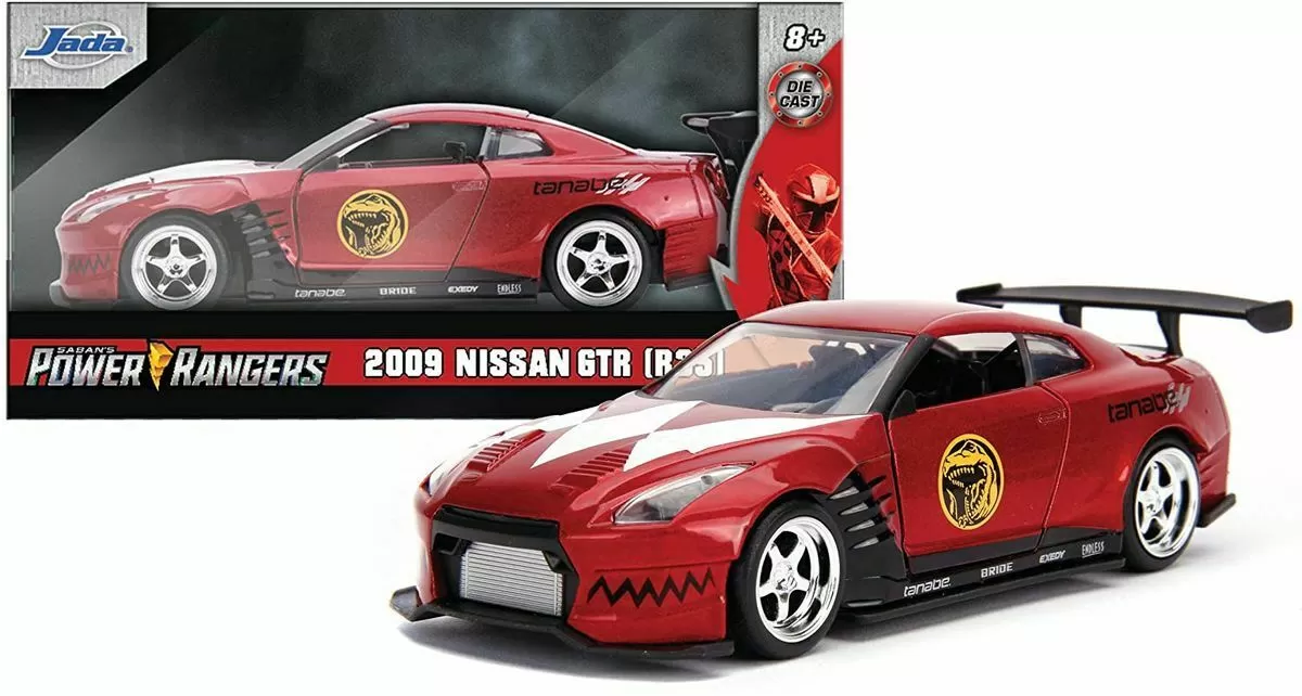 Jucării și Jocuri pentru copii - Masinuta metalica power rangers 2009 nissan gt-r r35 scara 1 la 32, copii 8 ani pana la +15 ani
