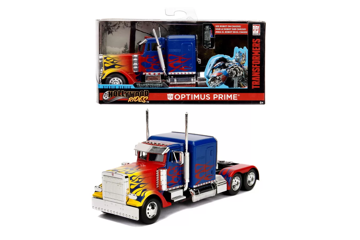 Jucării și Jocuri pentru copii - Masinuta metalica transformers t1 optimus prime scara 1 la 32