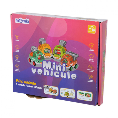 Mașini, trenulețe, vehicule - Masinuta mini,  pull back, div.modele