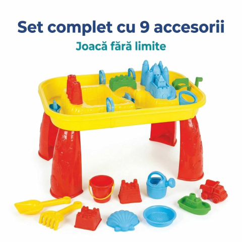 Masuta activitati apa si nisip copii 3+ ani | set cu accesorii exterior [3]