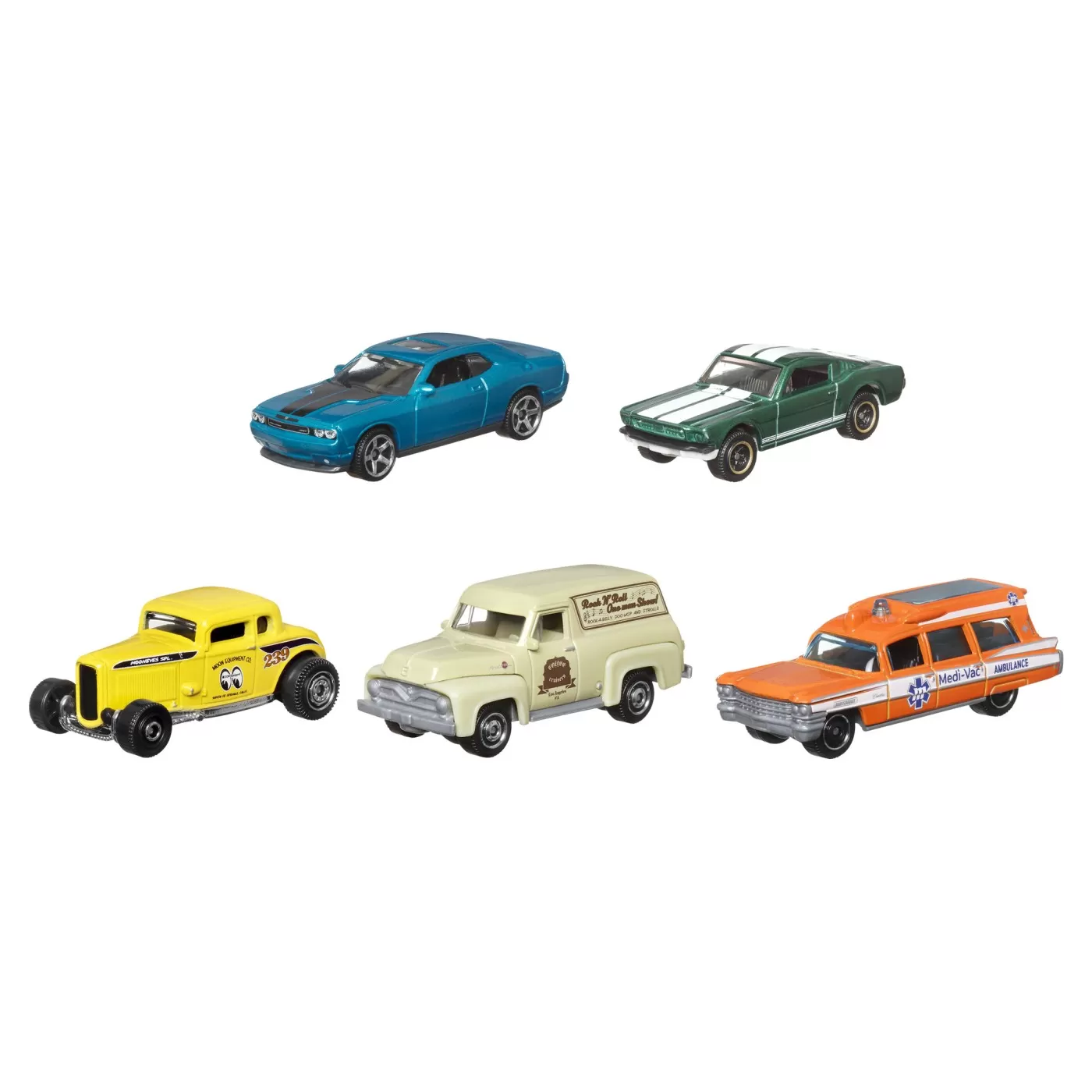 Matchbox set 5 masinute metalice coffee cruisers v scara 1:64, varsta de la 3 ani la 12 ani [1]