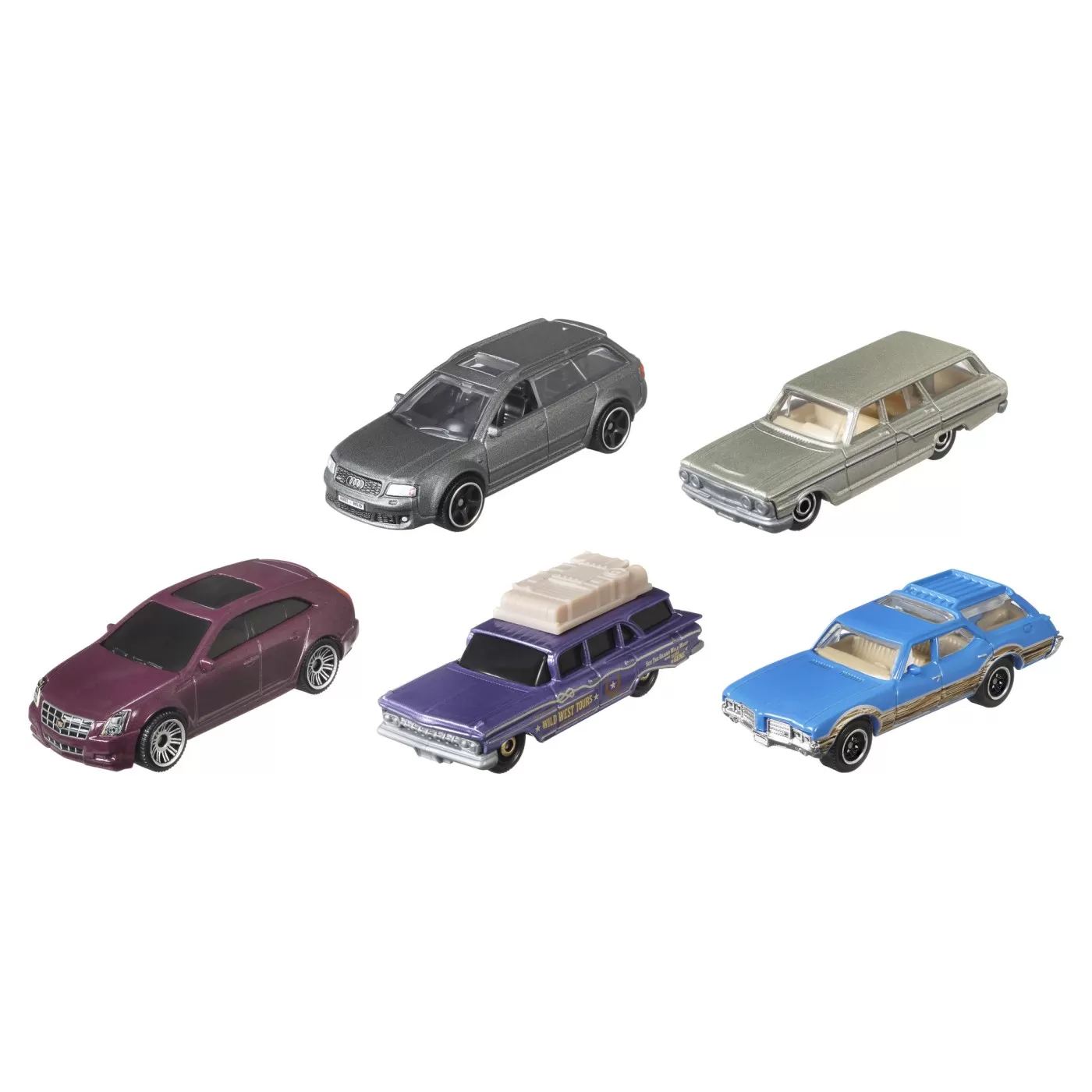 Matchbox set 5 masinute metalice mbx wagons scara 1:64, varsta de la 3 ani la 12 ani [1]