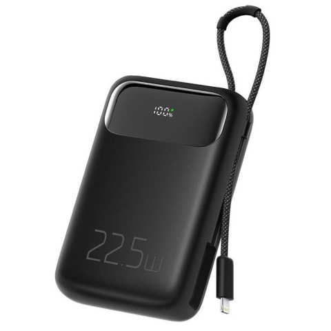 Mcdodo Acumulator Extern Digial Display 10000mAh, 22.5W, cablu Lightning inclus, Negru  [3]