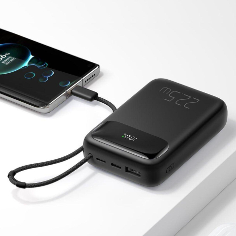 Solutii incarcare - Mcdodo Acumulator Extern Digial Display 10000mAh, 22.5W, cablu Type-C inclus, Negru