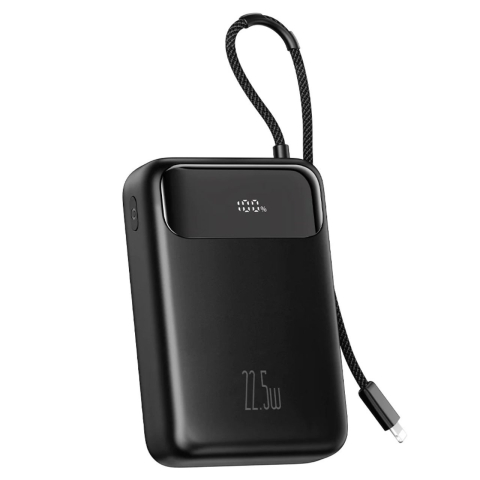 Laptop, Tablete & Telefoane - Mcdodo Acumulator Extern Digial Display 20000mAh, 22.5W, cablu Lightning inclus, Negru
