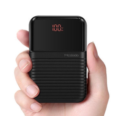 Solutii incarcare - Mcdodo Acumulator Extern Moon Series Mini Digital Display 10000mAh, 22.5W, Negru