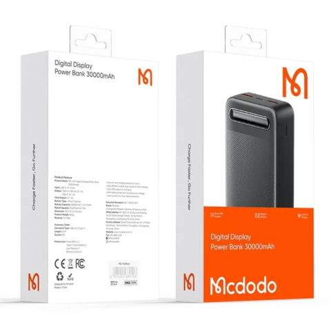 Mcdodo Acumulator Extern Star Series Digital Display 30000mAh, 15W, Negru [5]