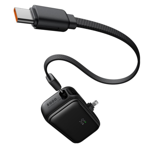 Mcdodo Baterie Externa FreeKit Series 5000mAh, 22.5W, cablu și Connector Lightning Negru [5]