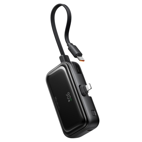 Mcdodo Baterie Externa FreeKit Series 5000mAh, 22.5W, cablu și Connector Lightning Negru [12]
