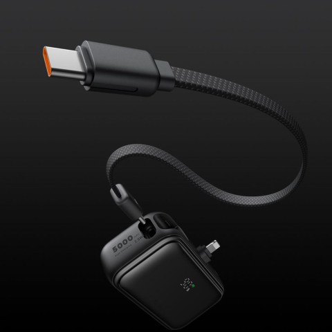 Mcdodo Baterie Externa FreeKit Series 5000mAh, 22.5W, cablu și Connector Lightning Negru [8]