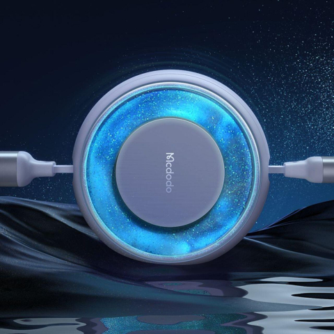 Mcdodo Cablu 3 in 1 USB la Lightning, MicroUSB si Type-C Super Fast Charging, 66W, 1.2m, Albastru [5]