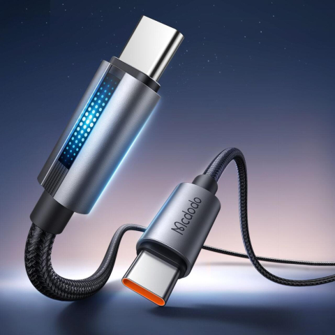 Mcdodo Cablu Type-C la Type-C 100W, Fast Charging, 5A LED, 1.2m, Negru [4]