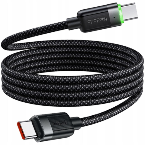 Mcdodo Cablu Type-C la Type-C 60W, Fast Charging, Self-Winding Series 1.2m Negru [8]