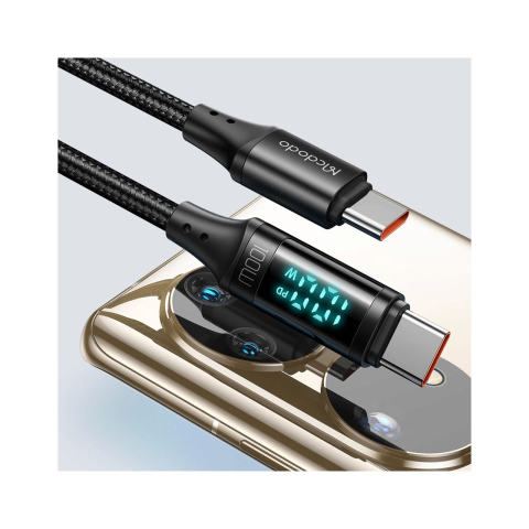 Mcdodo Cablu Type-C la Type-C Digital HD 100W, 1.2m, Black [4]