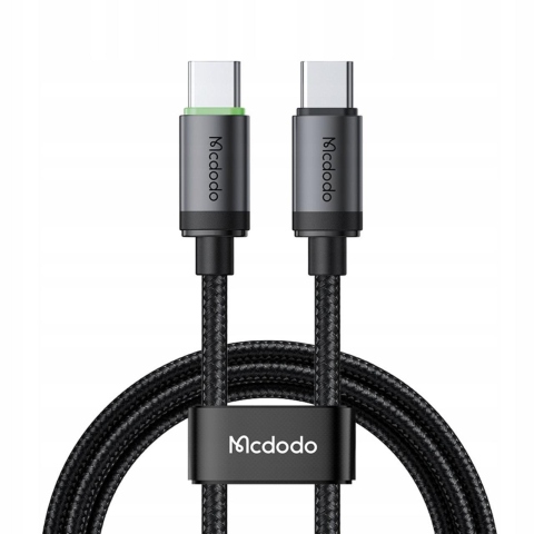 Mcdodo Cablu Type-C la Type-C PD60W Fast Charging, Aliaj de aluminiu, 1m, Negru [6]