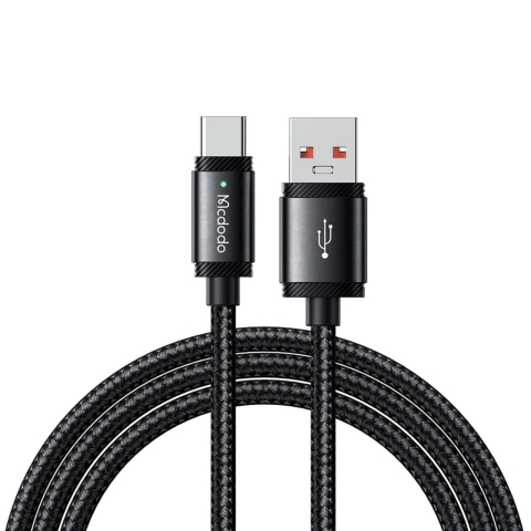 Mcdodo Cablu USB-A la Type-C SpeedCharge Series, Fast Charging, LED, 120W, 1.5m, Negru  [4]