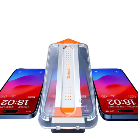 Folii Telefoane - Mcdodo Folie Sticla iPhone 15 Pro Transparent