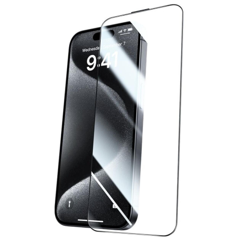 Laptop, Tablete & Telefoane - Mcdodo Folie Sticla iPhone 16 Plus cu Kit de instalare Easy Auto-Align, Transparent