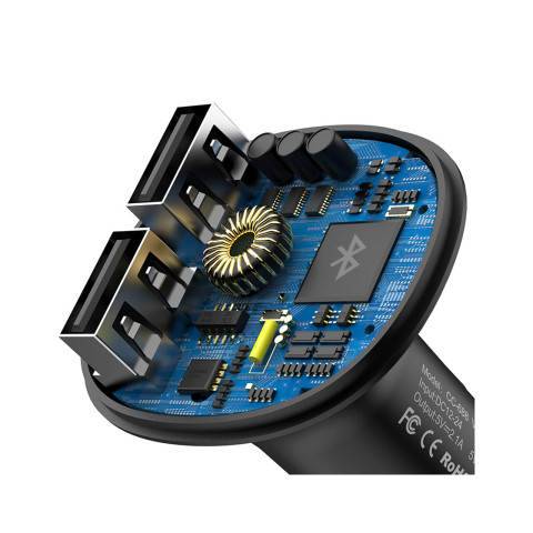 Mcdodo Modulator Bluetooth Dual USB FM Black [1]