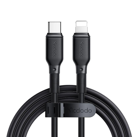 Mcdodo Set Incarcator Retea 2xType-C si 1xUSB-A GaN5 Mini Pro Fast Charger 67W, cablu Type-C la Lightning, 1.2m, Negru [2]