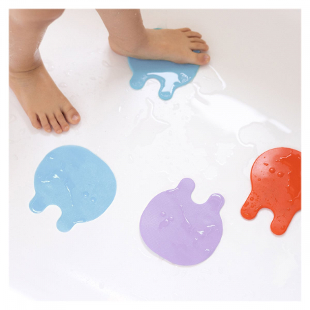 Jucării și Jocuri pentru copii - Meduze antiderapante pentru baie, 8 piese, 1-10