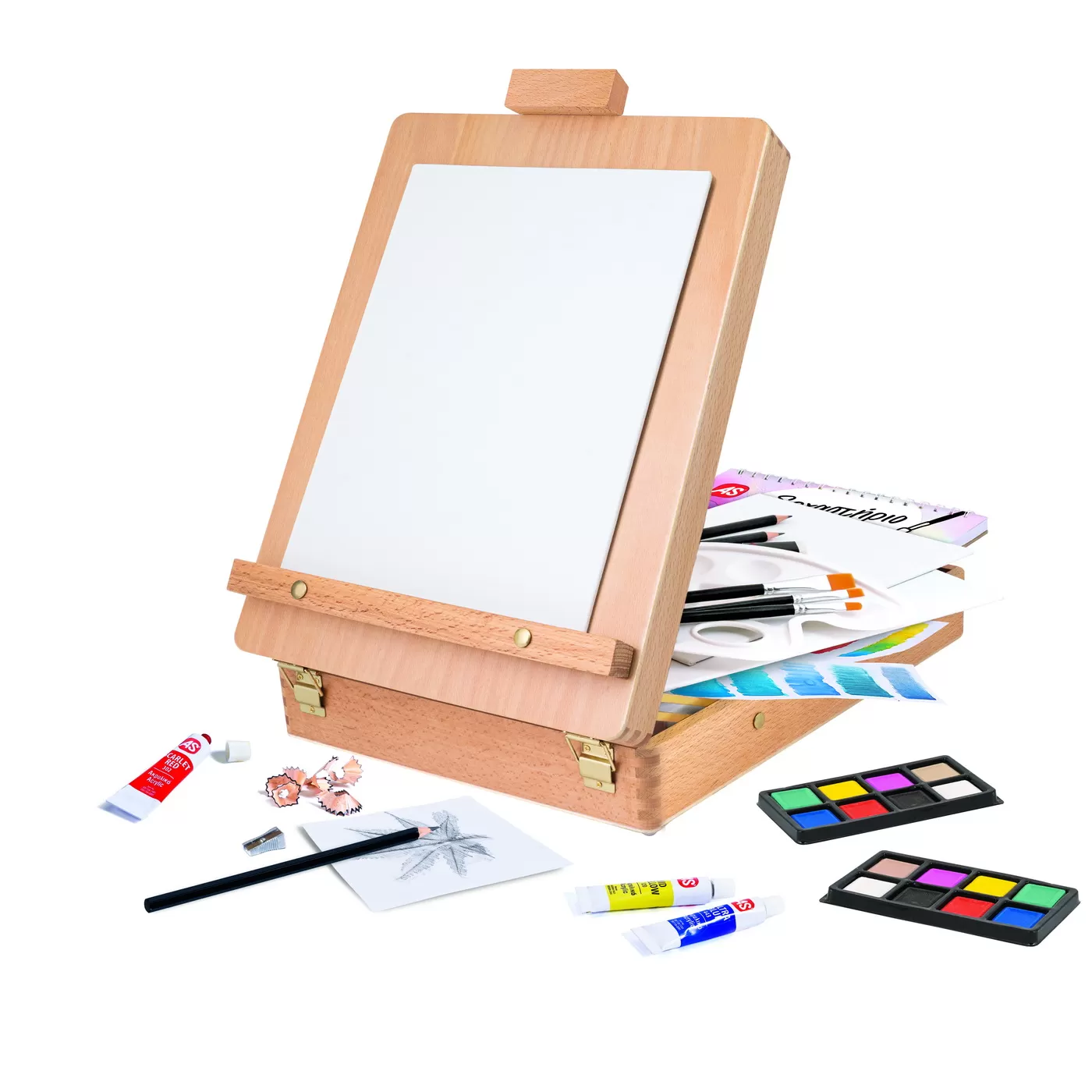 Mega atelierul de pictura 5 in 1, set desen si pictura cu sevalet, varsta de la 7 ani la 13 ani [4]