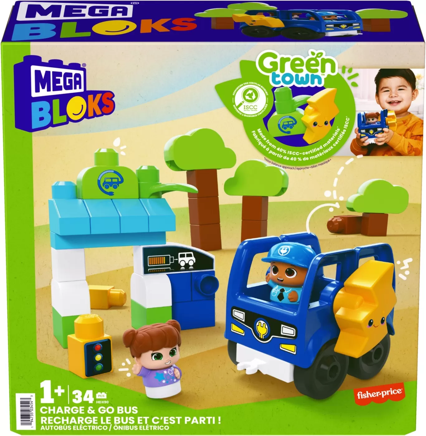 Seturi de construcție - Mega bloks set constructie 34 piese, varsta de la 1 an la 4 ani