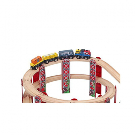 Mega circuit feroviar si auto (114 piese) [2]