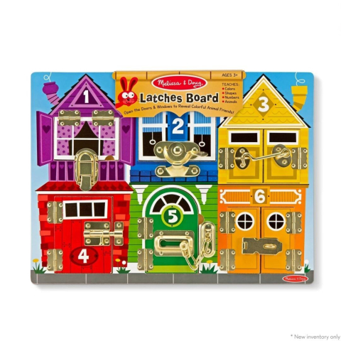 Jucării și Jocuri pentru copii - Melissa and doug set de invatare placa cu zavoare din lemn copii varsta 3 ani - 10 ani