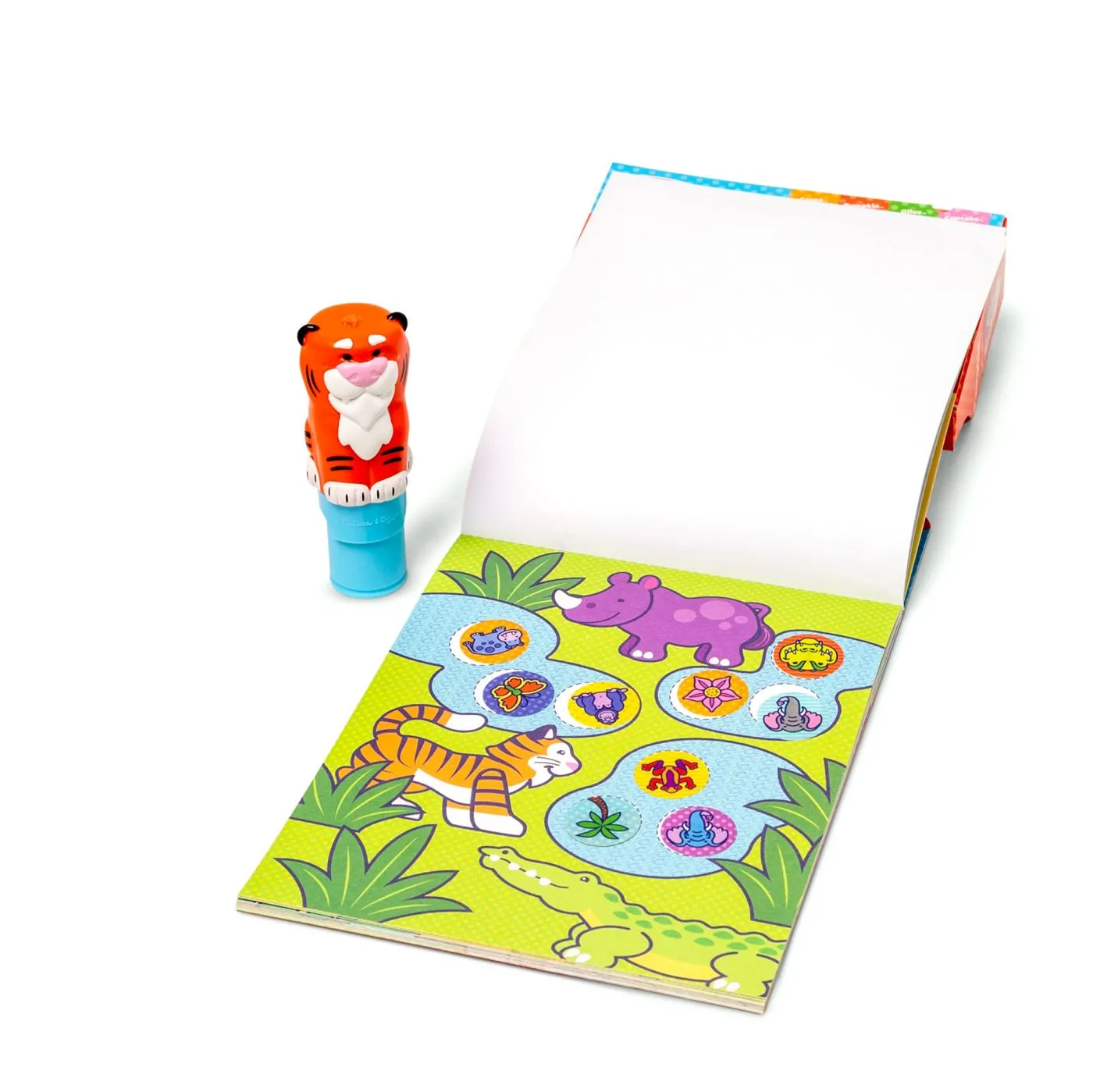 Melissa and doug set de joaca autocolante si stampila reincarcabila tigru, copii 3 ani pana la 7 ani [1]