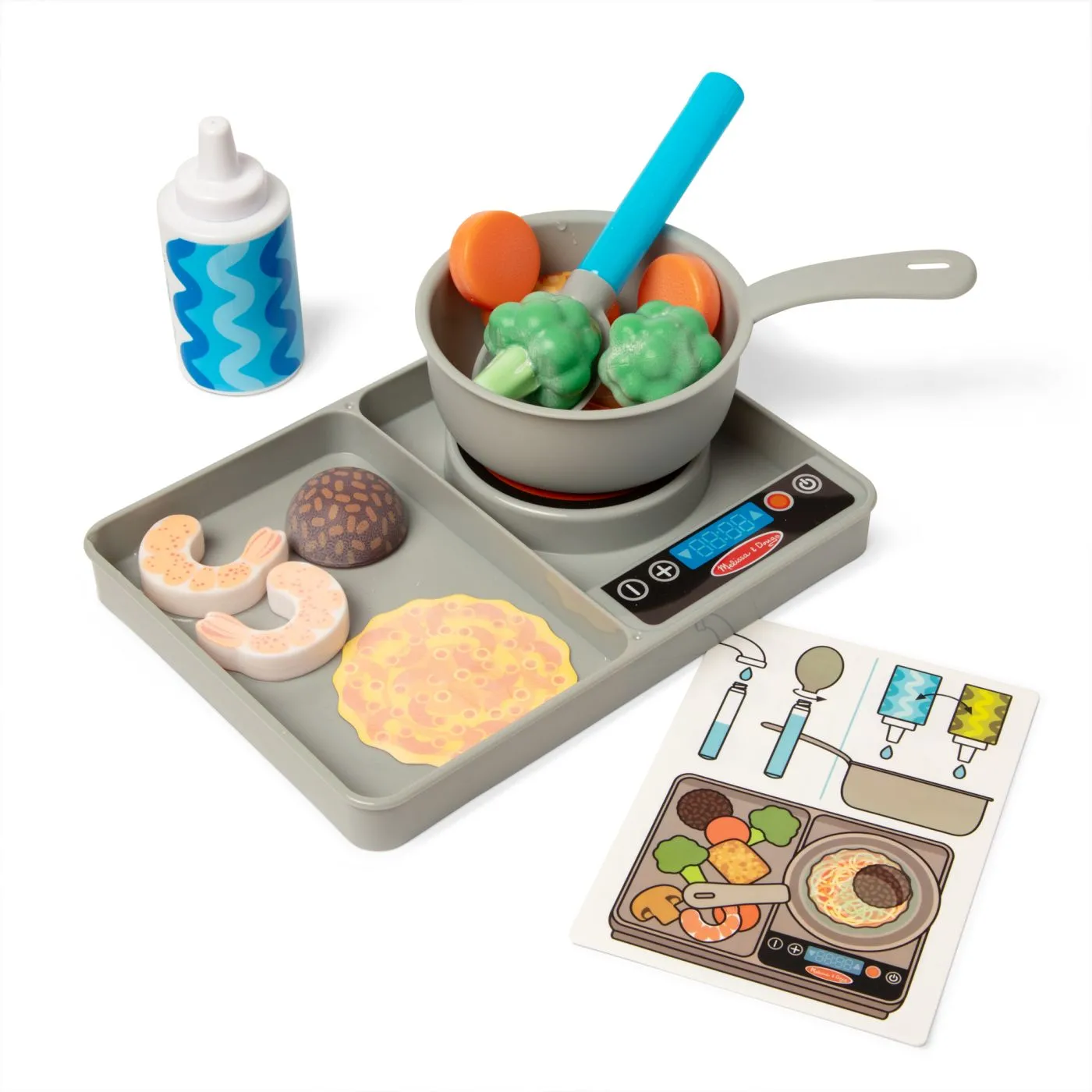 Melissa and doug set de joaca din lemn pentru gatit cu schimbarea culorii water wow, copii 3 -7 ani [7]