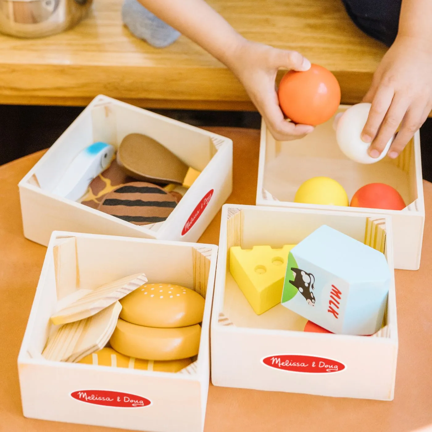 Melissa si doug set de joaca din lemn produse alimentare, copii varsta 2 ani pana la 6 ani [5]