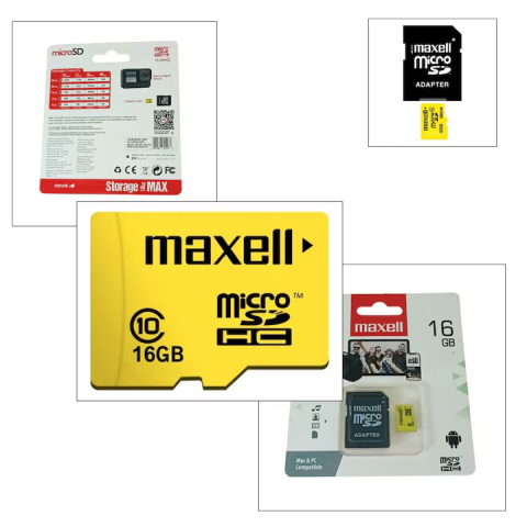 Memorie micro sdhc 16gb cls10 cu adaptor maxell [1]