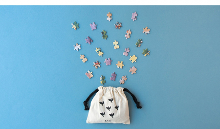 Micro Puzzle Unicorn, format de buzunar, cu 100 de piese, varsta 3 - 6, 6 - 9, 9+ ani, Fata [2]