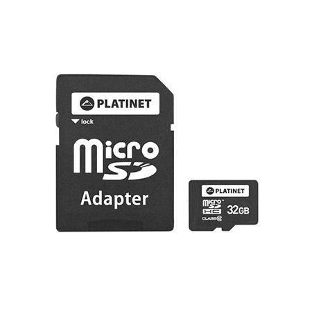 Periferice IT - Micro SD card cu adaptor 32 GB Platinet