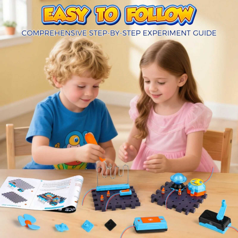 Set STEM electrician copii 8 ani+, Little Electrical Engineer, circuite electrice [4]