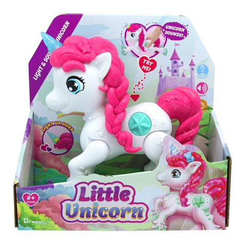 Mighty Megasaur - Unicorn Junior cu lumini si sunete, diverse culori varsta 2-3 ani ,3-5 ani, Fete [1]