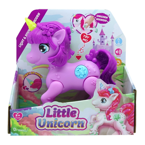 Mighty Megasaur - Unicorn Junior cu lumini si sunete, diverse culori varsta 2-3 ani ,3-5 ani, Fete [3]