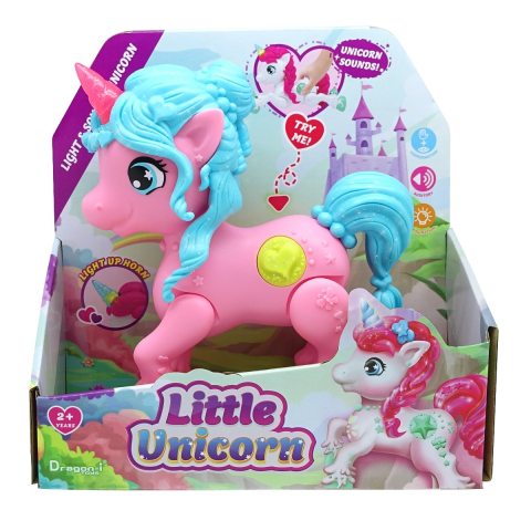 Mighty Megasaur - Unicorn Junior cu lumini si sunete, diverse culori varsta 2-3 ani ,3-5 ani, Fete [2]