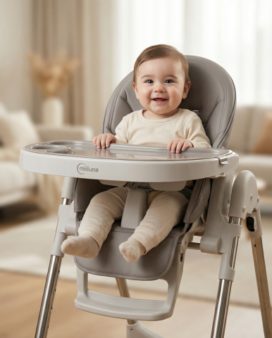 Miiluna scaun de masa pliabil andromeda, grey copii cu varsta peste 6 luni [5]