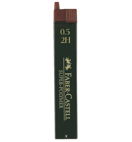 Rechizite Școlare - Mina creion 0.5mm 2h super-polymer faber-castell