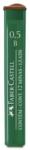 Rechizite Școlare - Mina creion 0.5mm b polymer faber-castell