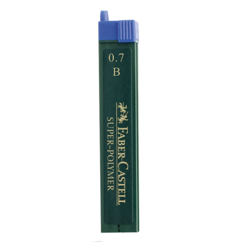 Rechizite Școlare - Mina creion 0.7mm b super-polymer faber-castell