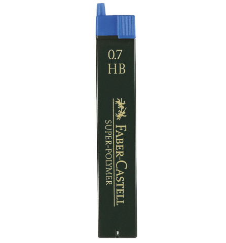 Rechizite Școlare - Mina creion 0.7mm hb super-polymer faber-castell