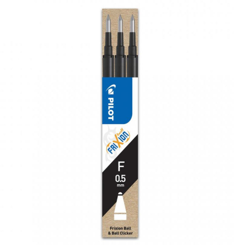 Rechizite Școlare - Mina roller 0.5mm neagra 3/set frixion pilot