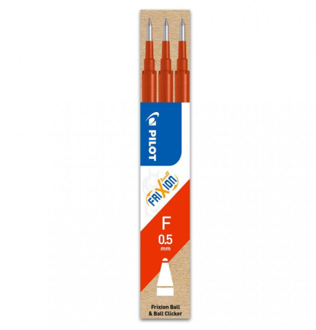 Rechizite Școlare - Mina roller 0.5mm rosie 3/set frixion pilot