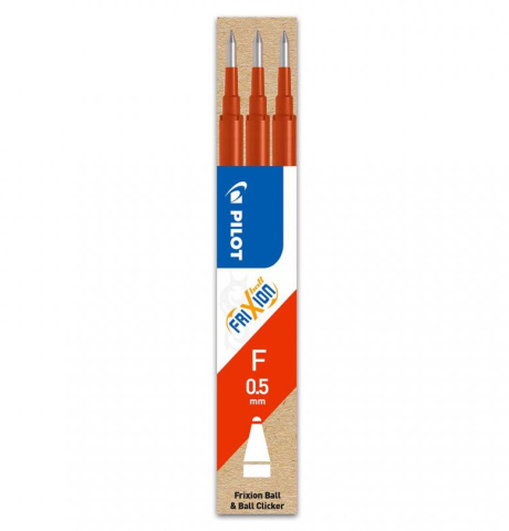 Rechizite Școlare - Mina roller 0.5mm rosie 3/set frixion pilot
