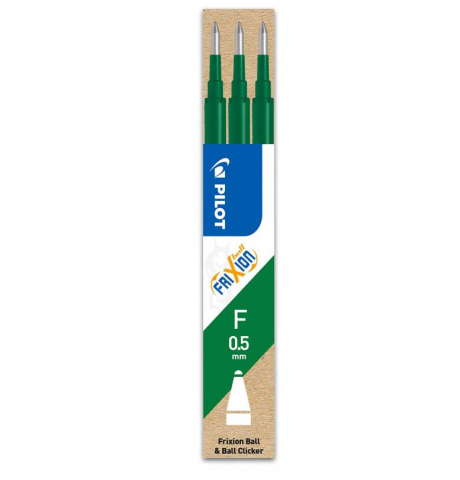 Rechizite Școlare - Mina roller 0.5mm verde 3/set frixion pilot