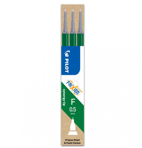 Rechizite Școlare - Mina roller 0.5mm verde 3/set frixion point pilot